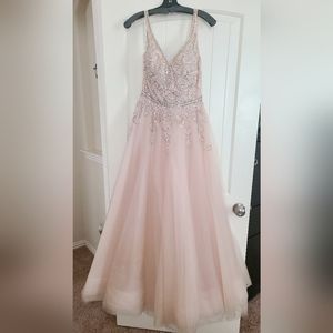 Blush Jeweled Formal Dress Size 10